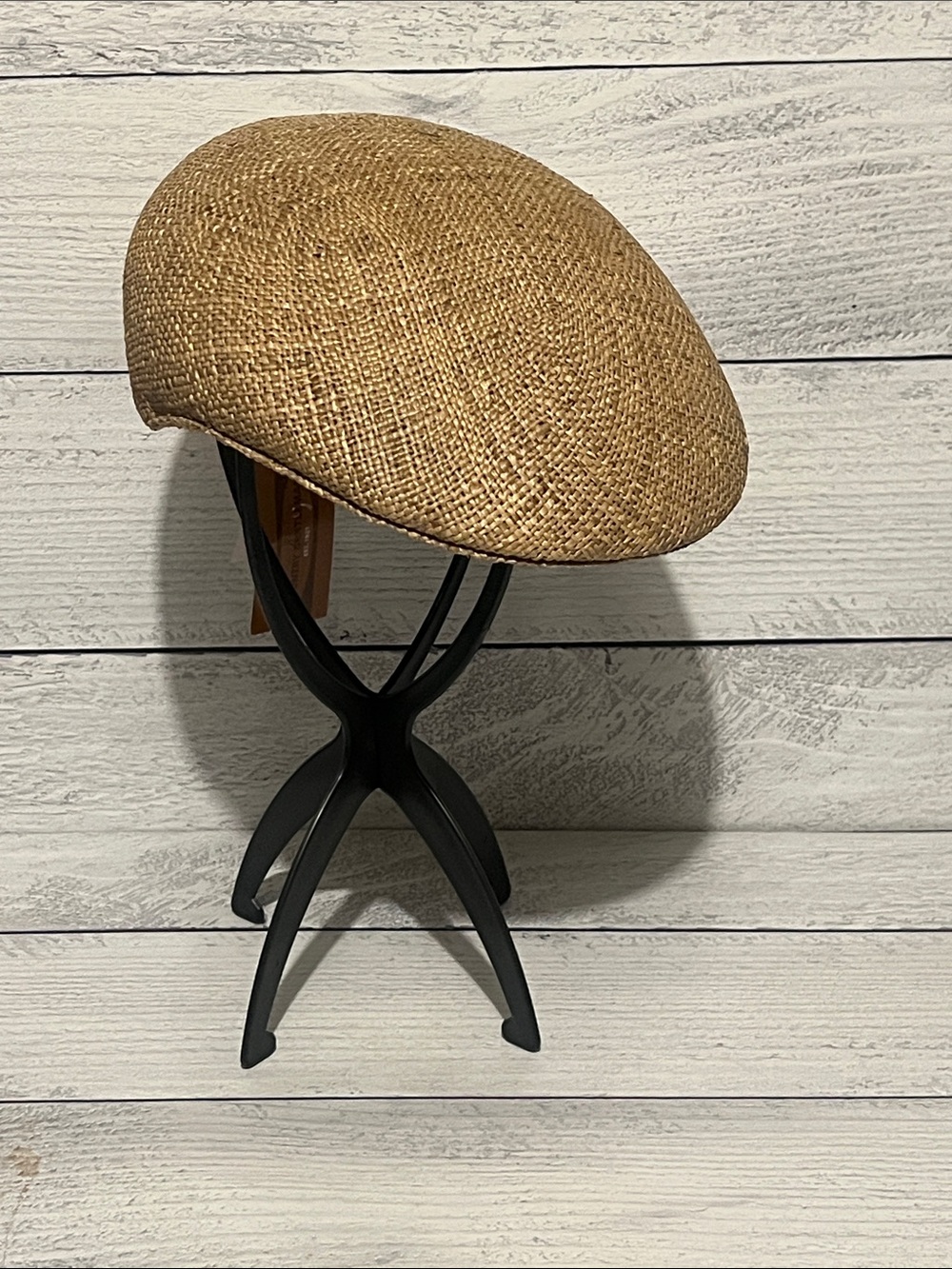 💯 Straw Country Gentleman Golf Hat in Natural Tan
